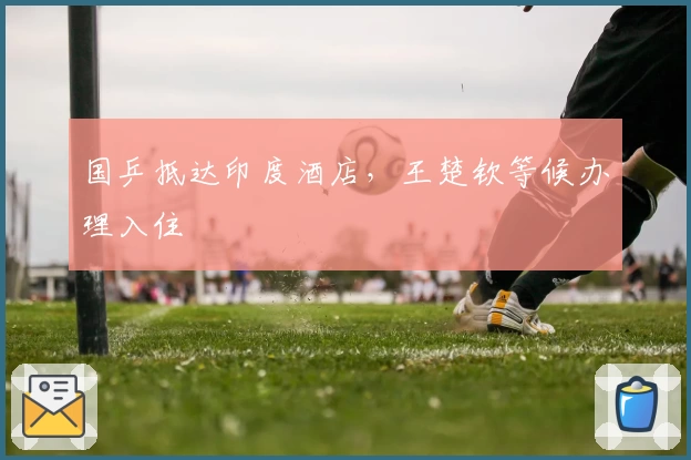 国乒抵达印度酒店，王楚钦等候办理入住
